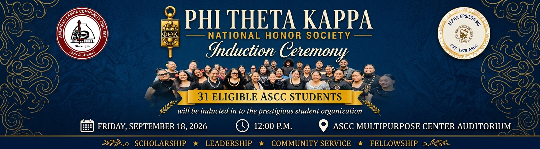 PTK Induction Fall 2026